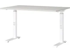 In hoogte verstelbaar bureau,HxBxD 680-910x1200x800mm,blad lichtgrijs