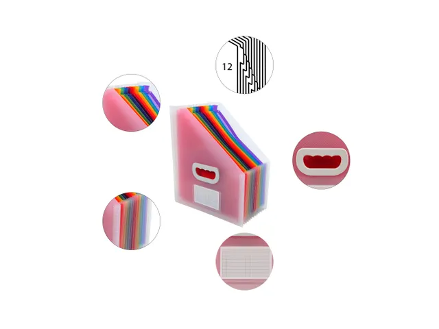 Tijdschriftenhouder PP CRYSTAL transp.