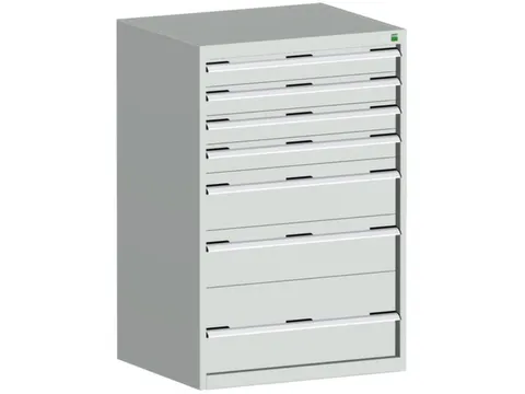 ladekast 1200x800x750mm 7laden zware lasten RAL7035 front RAL7035