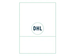 Retourlabel DHL IEZZY A4 1.000 vel 210x102mm 1000 labels - 1