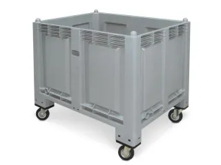 Stapelcontainer Pp Hxbxd 850X1200X800Mm 550 Liter 4Wielen Grijs - 2