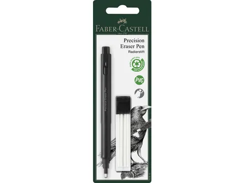 Gumpen Faber-Castell Precision zwart inclusief navulgummen
