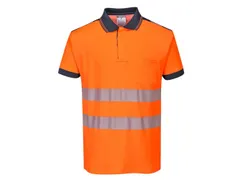 Portwest PW3 T180 hi-viz polo, oranje/zwart, maat 2XL, per stuk
