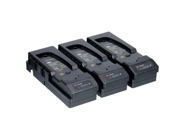 3M Versaflo TR-300-serie accu-oplaadset met 3 stations TR-342-3