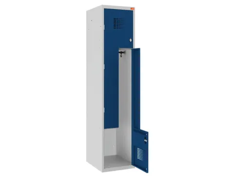 Z-garderobekast,HxBxD 1800x400x500mm,draaigrendel,romp RAL7035