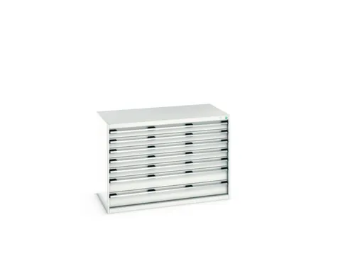 ladekast 900x1300x750mm 7laden zware lasten RAL7035 front RAL7035
