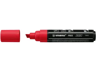 Acrylmarker STABILO Free Acrylic T800C karmijnrood 2-10mm - 1