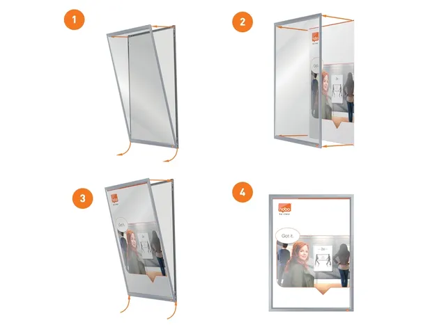 Kliklijst Nobo Impression Pro A4 zilver