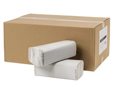 Papieren Handdoek Z-vouw recycled 1-laags FSC 23x25cm Doos 20 Pak