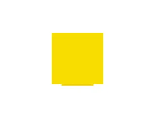 Whiteboard Rocada Skincolour 100x100cm geel gelakt - 1