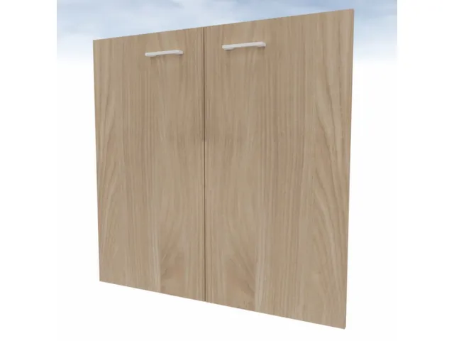 dubbele vleugeldeur,v. scheidingswand,2ordnerhoogte,HxB 860x830mm,hout