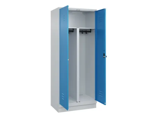 PBM-locker,HxBxD 1950x800x500mm,2vak,vak B 400mm,draaigrendel