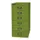 kantoor-ladekast HxBxD 590x279x380mm 6 laden romp + front groen staal
