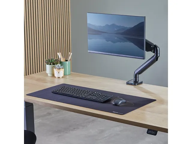 Sous-main de bureau Breyta 80x40cm Noir