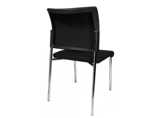 Bezoekersstoel Stof Zwart Zitting 430x480x450mm