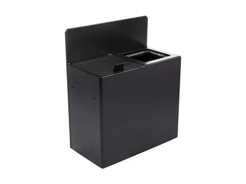 V-Part Wandafvalscheidingsunit 2 x 15 Liter Mat Zwart
