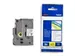TZe tape voor P-Touch 12 mm, wit op transparant