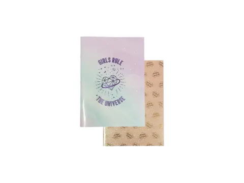 Schrift Galaxy Girl A4 lijn pak a 4 stuks assorti