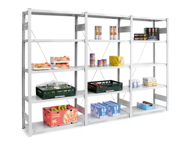 levensmiddelstelling,grondveld,HxBxD 3000x1060x435mm,vakl. 145kg