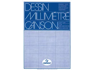Millimeterblok Canson A3 blauw - 1