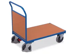 Platformwagen Draagverm. 400kg Lxb 880x500mm 1 Kopwand Ral 5010