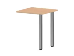 aanbouwtafel,i.h.v.,HxBxD 720-840x600x600mm,NE-esdoorn