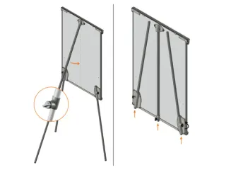 Flipover Nobo Premium Plus staal driepootstatief - 4