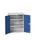 universele kast,HxBxD 1000x800x550mm,2xStalen bodem,draaigrendelslot