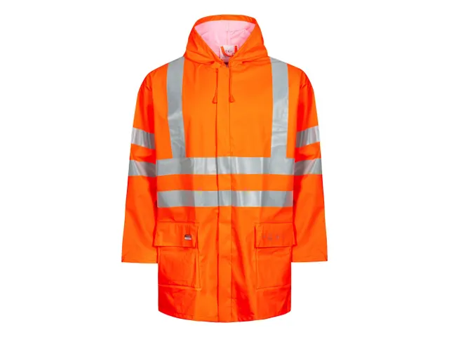 Lyngsøe FR-LR55 regenjas, fluo oranje, maat 4XL, per stuk