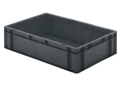Euronorm-stapelbak 26l 145x600x400mm Wanden/bodem Gesloten Grijs