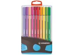 Viltstift Stabilo 68 Box Turquoise 20Stuks Assorti