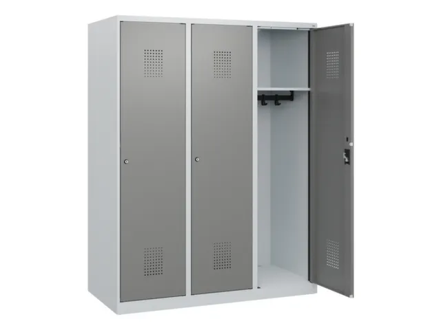 schoollocker,HxBxD 1530x1200x500mm,3vak,vak B 400mm,cil.-slot