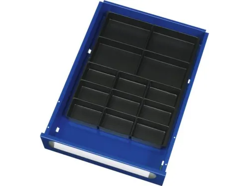 lade-indelingsset,v. werkbank,13vakken,v. front H 120-360mm