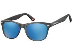 Zonnebril Montana met Revo blauw glas zwart
