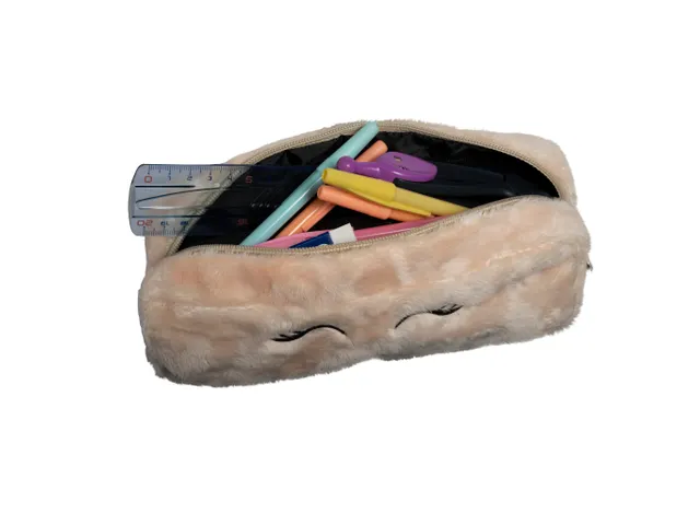 Pennenetui rechthoek Fourrure 4 kl ass