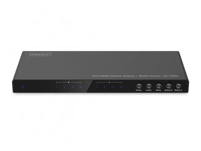 4x2 HDMI-matrix / Multi Viewer 4K/30Hz SPDIF stereo RS232