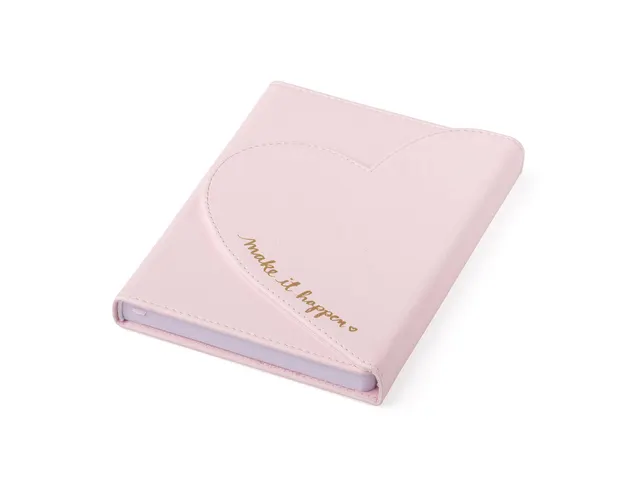 Notitieboek Èccolo DL Heart envelop light pink lijn ca. 13x18cm 80gr.