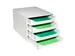 Ladenblok A4+ Ecobox Office 4 Laden Grijs