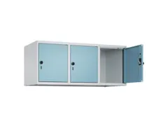 opzetkast,v. locker,3vak.,vak B 400mm,HxBxD 500x1200x500mm