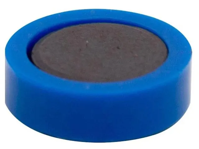 Q-connect magneten 20mm blauw 10 stuks
