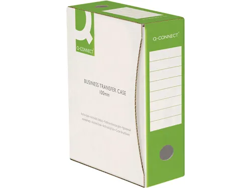 Archiefdoos A4 rug 10 cm uit karton van 400 g/m² Wit/Groen