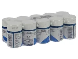 plakkaatverf Extra Fijn flacon van 16 ml, lichtblauw (cyaan)