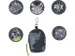 Mini sac Beckmann Camo Rex noir avec 5 boutons Mini sac à dos avec bo