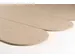 Akoestische PET-vilt ovale stroken beige 30x120cm 6 stuks