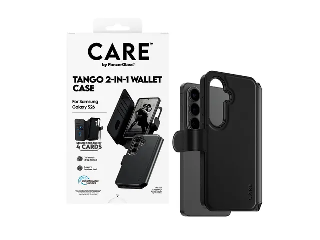 PanzerGlass CARE by Tango 2-in-1 Wallet Case w. Qi Samsung Galax