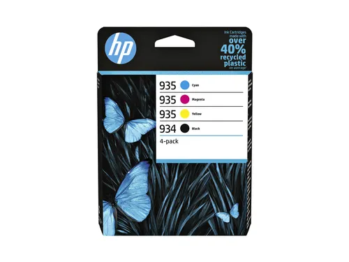 HP 934/935 Inktcartridge Zwart + Kleur 4-Pack Origineel