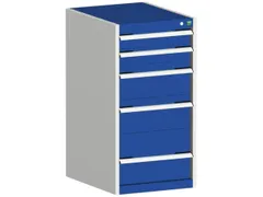 ladekast HxBxD 1000x525x525mm 5laden romp RAL7035 front RAL5010