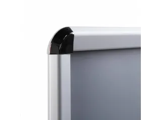 Kliklijst 100x140cm Ronde hoeken 32mm Zilver - 4