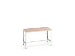 établi HxlxP 780-930x1500x800mm plateau multiplex 4 pieds RAL7035