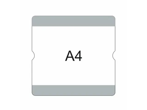 beschrijfbare hoes,markering HxB 302x290mm,PVC,grijs